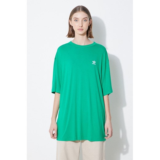 adidas Originals t-shirt damski kolor zielony IR8063 ze sklepu PRM w kategorii Bluzki damskie - zdjęcie 172333861