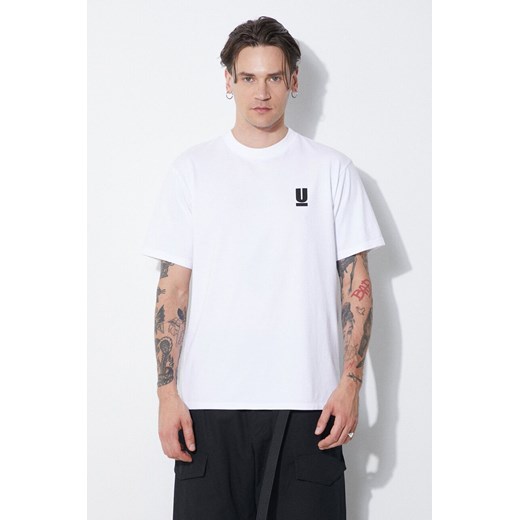 Undercover t-shirt bawełniany męski kolor biały z nadrukiem UB0D3803 ze sklepu PRM w kategorii T-shirty męskie - zdjęcie 172333961
