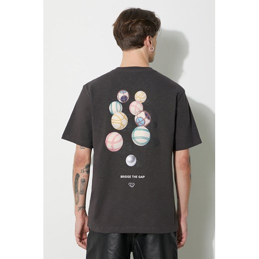 Filling Pieces t-shirt bawełniany T-shirt Petanque męski kolor szary z nadrukiem 74434031268 ze sklepu PRM w kategorii T-shirty męskie - zdjęcie 172334141