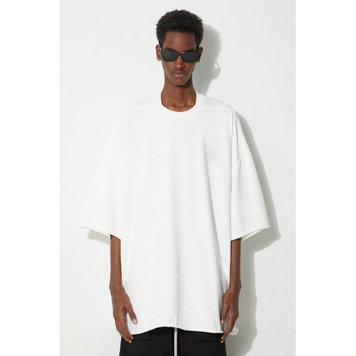 Rick Owens t-shirt bawełniany Tommy T-Shirt męski kolor biały gładki DU01D1259.RIG.11 ze sklepu PRM w kategorii T-shirty męskie - zdjęcie 172334171