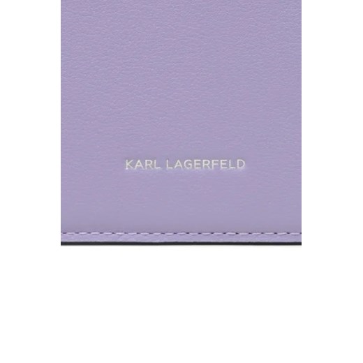 Fioletowa kopertówka Karl Lagerfeld skórzana elegancka 