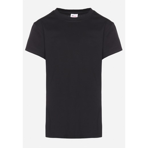 Czarna Bawełniana Koszulka T-shirt z Krótkim Rękawem Phernalia ze sklepu Born2be Odzież w kategorii T-shirty chłopięce - zdjęcie 172338261
