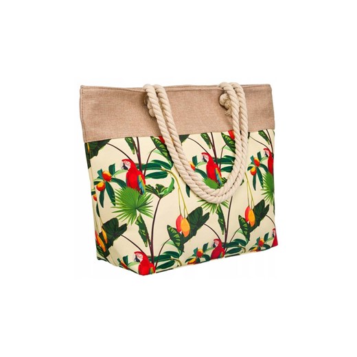 Plażowa torebka shopperka damska- papugi ze sklepu 5.10.15 w kategorii Torby Shopper bag - zdjęcie 172338293