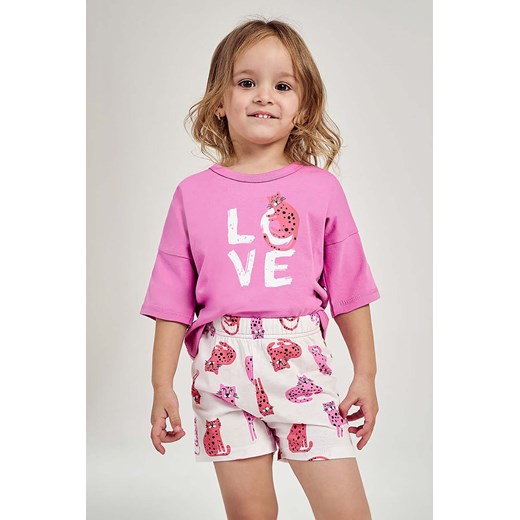 Dziewczęca piżama bawełniana Annabel Taro różowa ze sklepu 5.10.15 w kategorii Piżamy dziecięce - zdjęcie 172338364