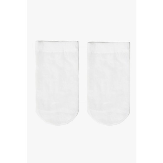 Białe cienkie skarpetki dla dziewczynki 2pak - 5.10.15. ze sklepu 5.10.15 w kategorii Skarpetki dziecięce - zdjęcie 172338500