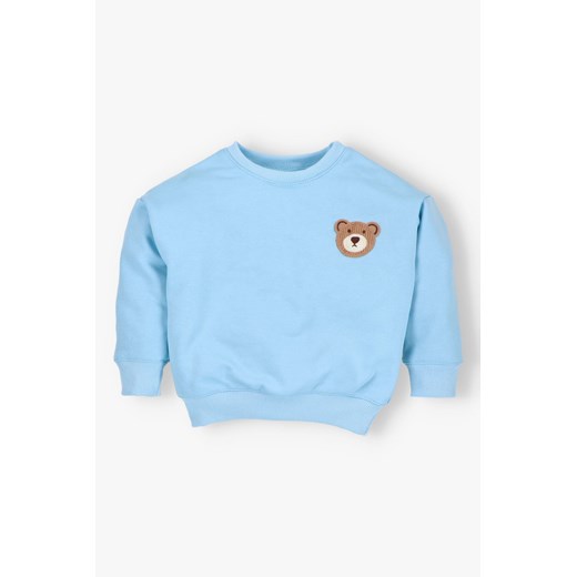 Bluza dresowa z misiem - niebieska - Pretilo ze sklepu 5.10.15 w kategorii Bluzy chłopięce - zdjęcie 172338554