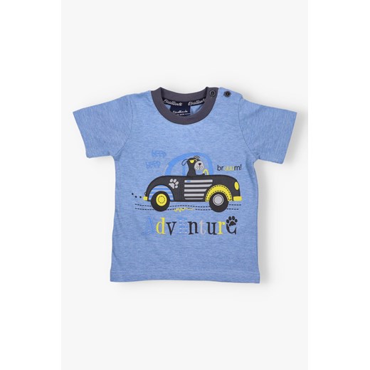 T-shirt chłopięcy z krótkim rękawem ze sklepu 5.10.15 w kategorii Koszulki niemowlęce - zdjęcie 172338610