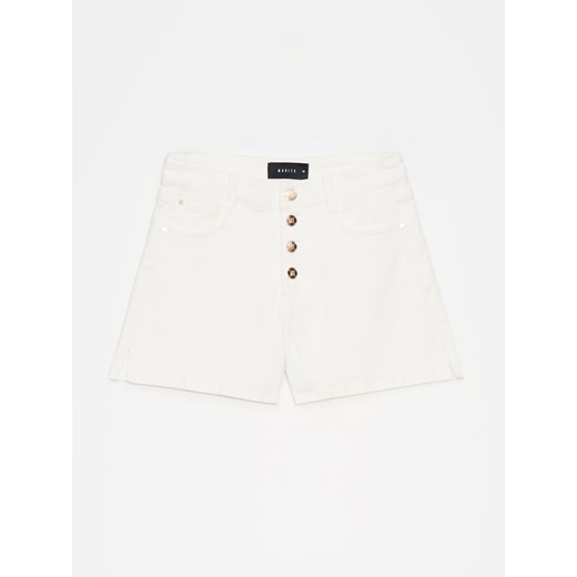 Mohito - Jeansowe szorty - biały ze sklepu Mohito w kategorii Szorty - zdjęcie 172338760