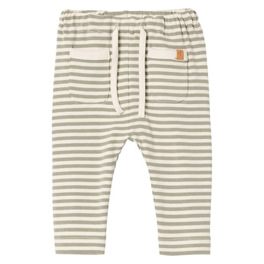 Lil Atelier Spodnie dresowe &quot;Geo&quot; w kolorze kremowo-oliwkowym ze sklepu Limango Polska w kategorii Spodnie i półśpiochy - zdjęcie 172339801