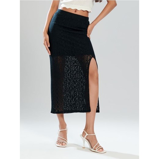 Sinsay - Spódnica midi - czarny ze sklepu Sinsay w kategorii Spódnice - zdjęcie 172341524