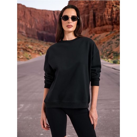 Sinsay - Bluza ze ściągaczami - czarny Sinsay XL Sinsay