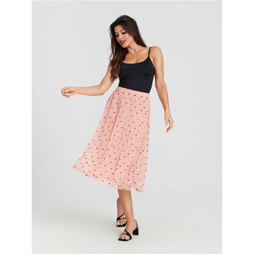 Sinsay - Spódnica midi plisowana - fioletowy ze sklepu Sinsay w kategorii Spódnice - zdjęcie 172341893