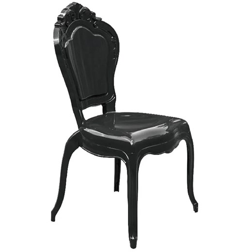 Czarne krzesło do salonu Ludwig - Trixi 4X Elior One Size Edinos.pl