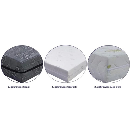 Materac kieszeniowy z 3 warstwami kokosa H5 80x200 - Luiz Elior One Size Edinos.pl