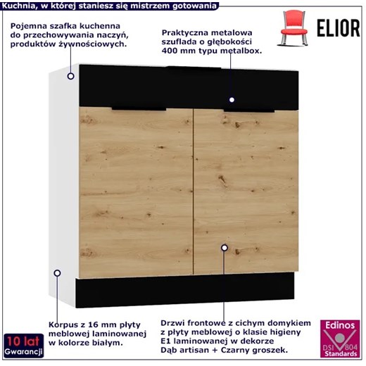 Szafka kuchenna dolna podwójna - Orion 5X Elior One Size Edinos.pl