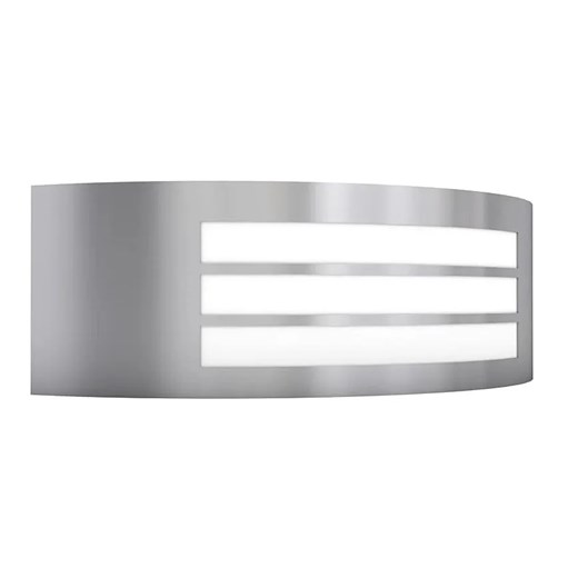 Minimalistyczny srebrny kinkiet zewnętrzny - O-004-Kembos ze sklepu Edinos.pl w kategorii Oświetlenie ogrodowe - zdjęcie 172342892