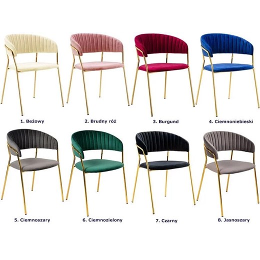 Czarne tapicerowane krzesło pikowane w stylu glamour - Piano 2X Elior One Size Edinos.pl