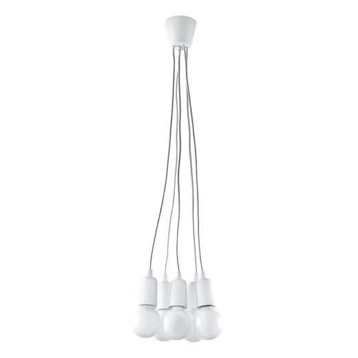 Biała loftowa lampa wisząca zwisy - EX543-Diegi Lumes One Size Edinos.pl