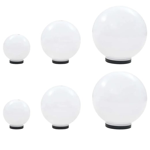 6 sztuk okrągłych lamp LED do ogrodu - O014-Akoma Lumes One Size Edinos.pl