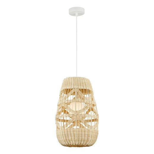 Duża rustykalna biała lampa wisząca - K398-Ratto Lumes One Size Edinos.pl