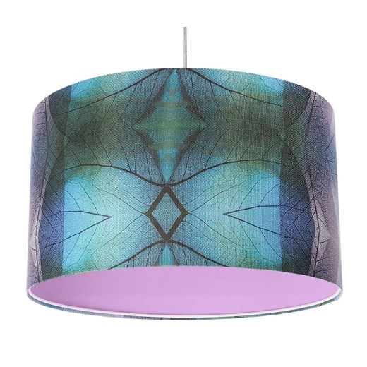 Różowa lampa wisząca z okrągłym kloszem - S389-Kerva Lumes One Size Edinos.pl