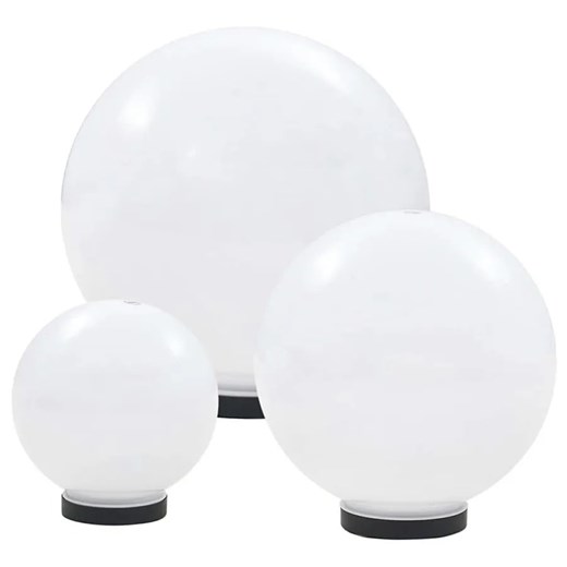 Zestaw 3 okrągłych lamp ogrodowych LED - O013-Image ze sklepu Edinos.pl w kategorii Oświetlenie ogrodowe - zdjęcie 172344780