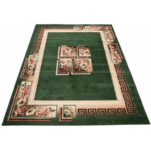 Zielony dywan w klasycznym stylu - Fendy 4X ze sklepu Edinos.pl w kategorii Dywany - zdjęcie 172345020
