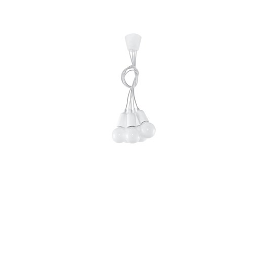 Biała loftowa lampa wisząca zwisy - EX543-Diegi Lumes One Size Edinos.pl