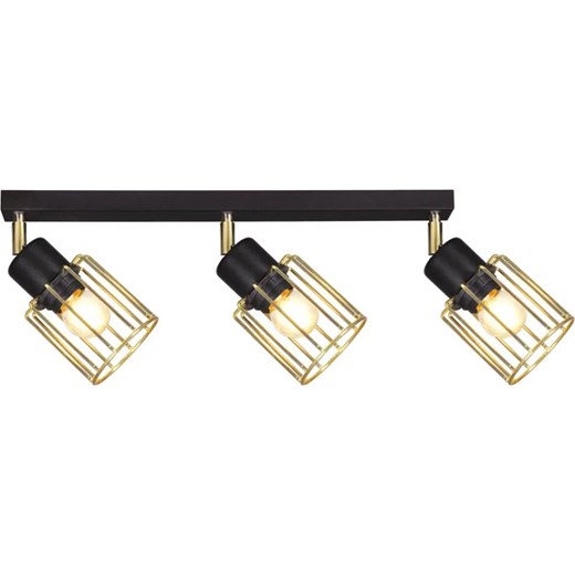 Czarno-złota lampa sufitowa punktowa - S149-Syntio ze sklepu Edinos.pl w kategorii Lampy sufitowe - zdjęcie 172345123