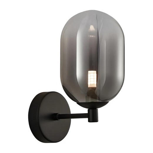Czarny szklany kinkiet - K403-Olion Lumes One Size Edinos.pl okazja