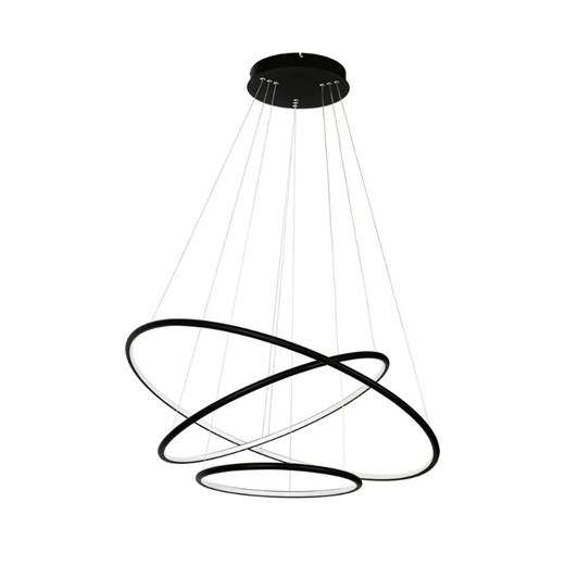Czarny nowoczesny żyrandol led - K433 M5-P69 ze sklepu Edinos.pl w kategorii Lampy wiszące - zdjęcie 172345293