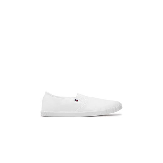 Tommy Hilfiger Tenisówki Canvas Slip-On Sneaker FW0FW07806 Biały ze sklepu MODIVO w kategorii Trampki damskie - zdjęcie 172345731