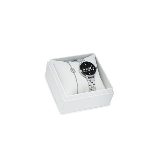 Liu Jo Zestaw zegarek i bransoletka Couple Plus TLJ2037 Srebrny ze sklepu MODIVO w kategorii Zegarki - zdjęcie 172345852