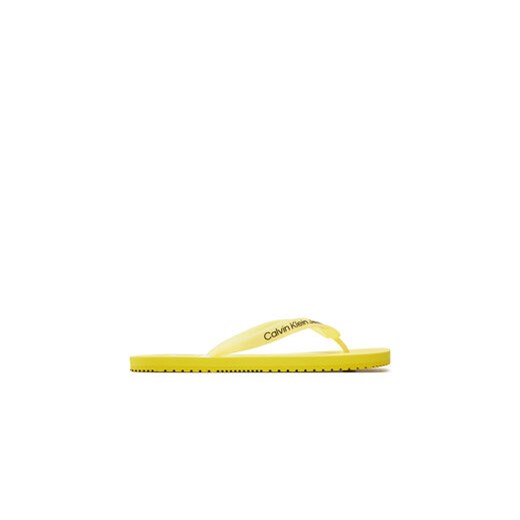 Calvin Klein Jeans Japonki Beach Sandal Monogram Tpu YM0YM00838 Żółty ze sklepu MODIVO w kategorii Klapki męskie - zdjęcie 172345882
