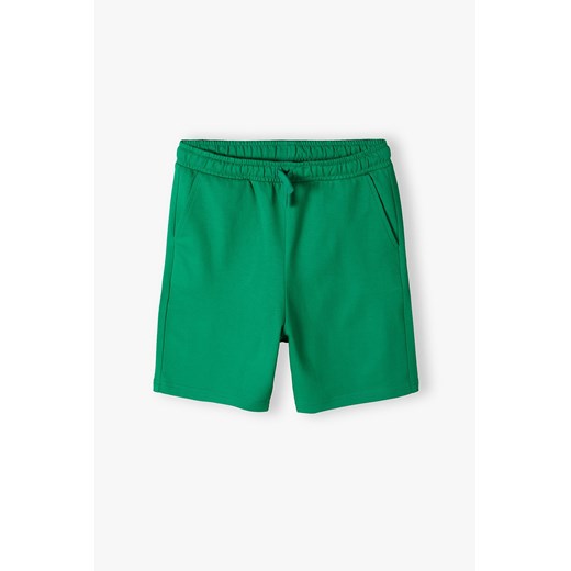 Zielone krótkie spodenki dla chłopca - Lincoln&Sharks ze sklepu 5.10.15 w kategorii Spodenki chłopięce - zdjęcie 172346153
