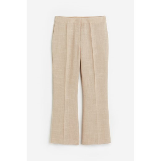 H & M - Rozszerzane spodnie - Beżowy ze sklepu H&M w kategorii Spodnie damskie - zdjęcie 172346393
