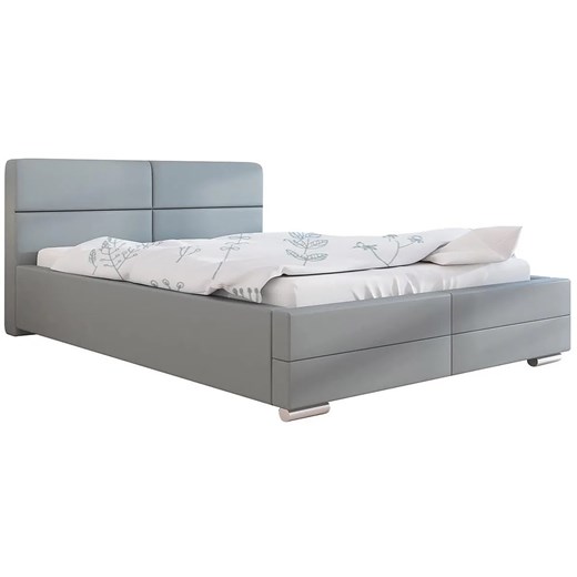 Dwuosobowe łóżko z pojemnikiem 140x200 Oliban 3X - 36 kolorów ze sklepu Edinos.pl w kategorii Łóżka i materace - zdjęcie 172347813