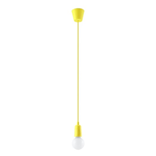 Żółta lampa wisząca w stylu industrialnym - EX541-Diegi Lumes One Size Edinos.pl