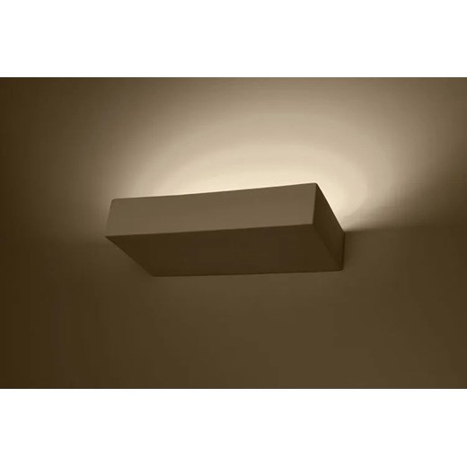 Biały minimalistyczny geometryczny kinkiet - EX784-Taugas Lumes One Size Edinos.pl