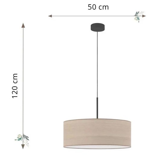 Skandynawski żyrandol nad stół 50 cm - EX869-Sintrox - wybór kolorów Lumes One Size Edinos.pl