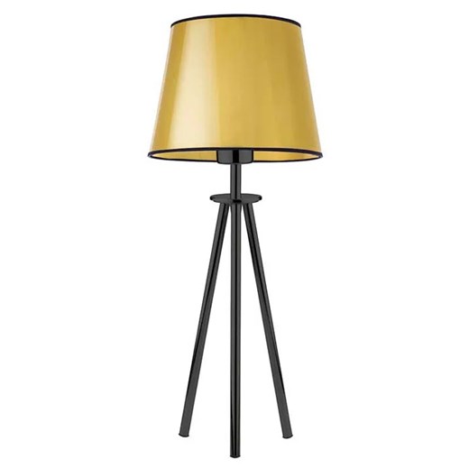 Złota lampka nocna z abażurem - EX925-Bergec Lumes One Size okazja Edinos.pl