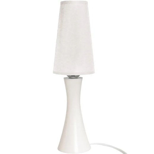 Biała lampka nocna z abażurem dla dziecka - S192-Larix ze sklepu Edinos.pl w kategorii Lampy dziecięce - zdjęcie 172348111