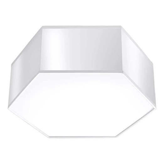 Biały nowoczesny plafon sześciokąt 11,5 cm - S747 D7-R93 ze sklepu Edinos.pl w kategorii Lampy sufitowe - zdjęcie 172348361