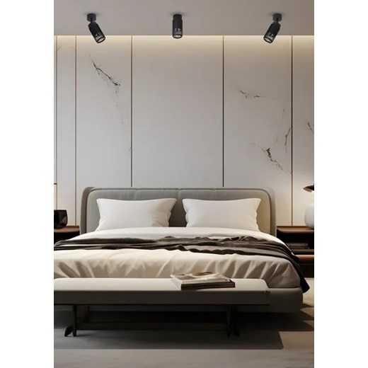 Czarny reflektor w stylu loft - K355-Vaneo Lumes One Size Edinos.pl