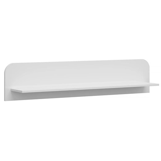 Biała minimalistyczna półka ścienna 140 cm - Entido 6X ze sklepu Edinos.pl w kategorii Półki - zdjęcie 172349240