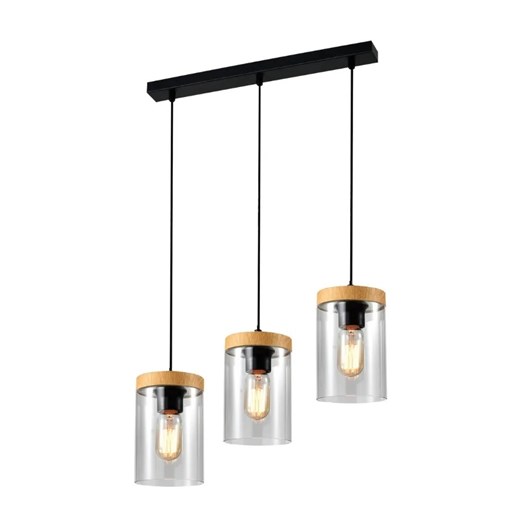 Potrójna lampa wisząca czarna - K448 K4-N37 ze sklepu Edinos.pl w kategorii Lampy wiszące - zdjęcie 172349294