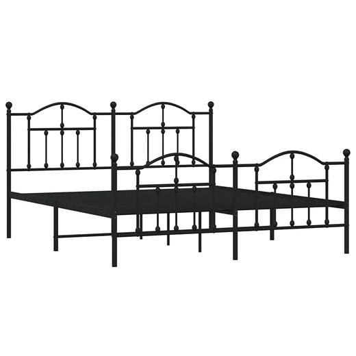 Czarne metalowe łóżko loftowe 140x200cm - Wroxo ze sklepu Edinos.pl w kategorii Łóżka i materace - zdjęcie 172349512