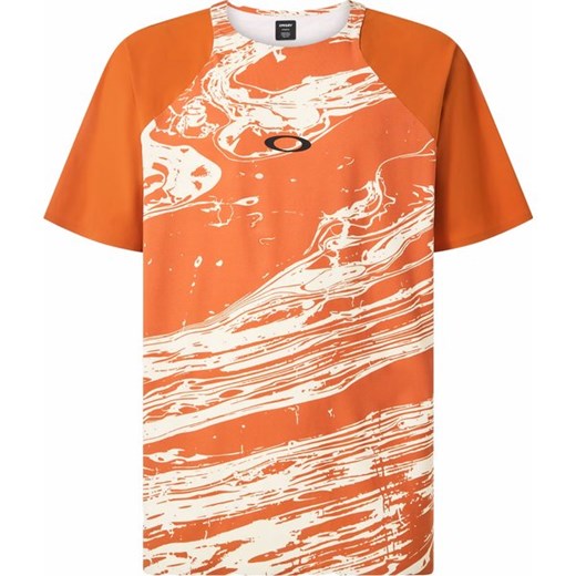 T-shirt męski Oakley pomarańczowa na wiosnę 
