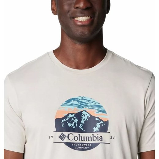 T-shirt męski Columbia w stylu młodzieżowym 