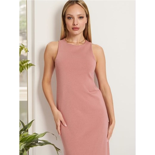 Sinsay - Sukienka midi - różowy ze sklepu Sinsay w kategorii Sukienki - zdjęcie 172351052